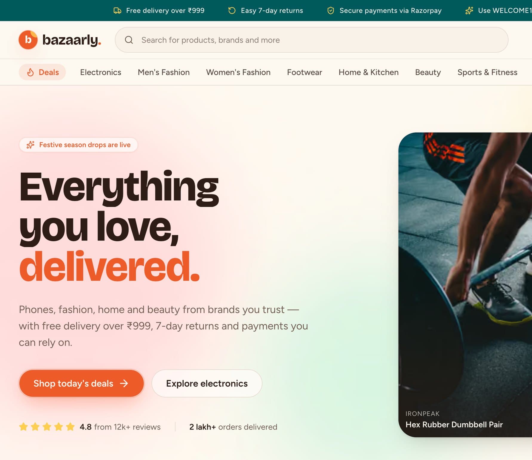 Bazaarly website