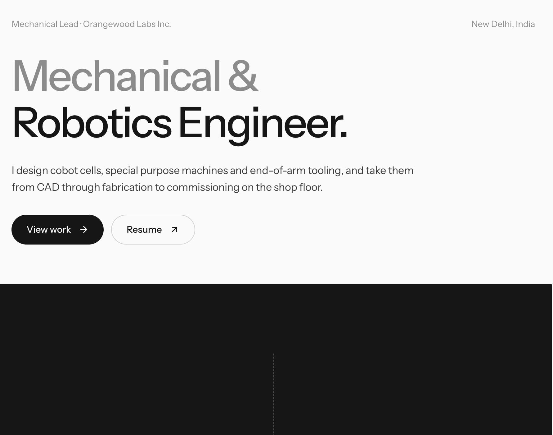 Client portfolio website